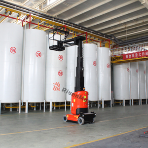 Вертикальная мачта Rrisenmega с рычагом, гидравлическая подъемная платформа, подвижная воздушная Рабочая платформа, телескопическая платформа, 9 м, 200 кг - Product Image 3