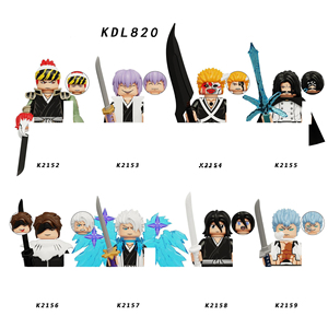 Bloques de Construcción de Anime Bleach, Figuras de Acción de Kurosaki Ichigo y Kuchiki <span class=keywords><strong>Rukia</strong></span>, Ladrillos Coleccionables Móviles, Juguetes de Regalo de Navidad - Product Image 4