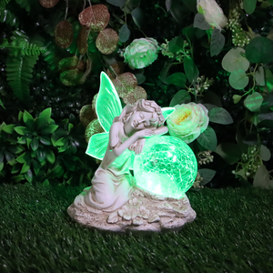 ไฟสวน LED พลังงานแสงอาทิตย์รูปนางฟ้า ดีไซน์สวยงาม กันน้ำ เปลี่ยนสีได้ ของขวัญสุดพิเศษ - Product Image 3