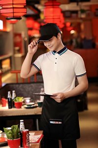 Livraison de fast-food pilote évacuant l'humidité uniformes Polo t-shirt courrier travailleur tissu personnaliser Logo uniforme travail Polo chemise - Product Image 5
