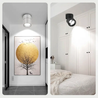 Focos exteriores LED montados de 10W, lámpara de techo empotrada para el hogar y la Oficina con marco de foco Led para exteriores, Ahorradores de energía