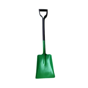 D handle green Non-sparking fibreglass Square Plastic Shovels