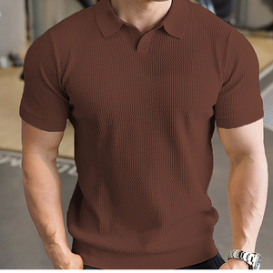 <span class=keywords><strong>2025</strong></span> Mùa Hè Mới Ý Phong Cách Rắn Mô Hình Gân Đan Cho Polo Áo Sơ Mi Cho Nam Giới Thoáng Khí Và Mát Mẻ Chất Lượng Thương Hiệu Mens Kết Cấu - Product Image 2