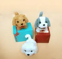 Jouet robot chien en peluche - Chien robot interactif à poils courts et doux pour animaux de compagnie, cadeau