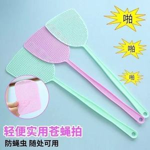Fly Swatter Plastic Long Handle Pink Green Blue Color Household Mosquito Killer Tool - Product Image 4