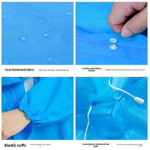 Combinaison de pluie intégrale pour adulte, épaisse et extensible en EVA, résistante à <span class=keywords><strong>la</strong></span> pluie, pour <span class=keywords><strong>la</strong></span> randonnée, non jetable, universelle et polyvalente - Product Image 3