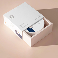 Boîte d'emballage magnétique rigide recyclable avec logo personnalisé et doublure en velours satiné pour bijoux et maquillage, boîte à tiroir personnalisable