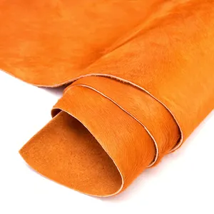 Dyed Solid Colors Genuine Leather Cow Skin Cowhide Natural Large Cow Hide Fabric Hair On