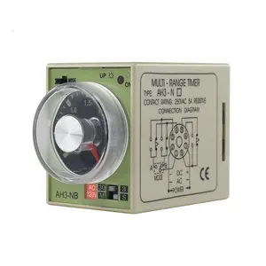 Gute Qualität 220V Zeit verzögerung relais EIN AH3-NB Timer Industrielle elektrische einstellbare Timer 3S, 3M, 30S, 30M