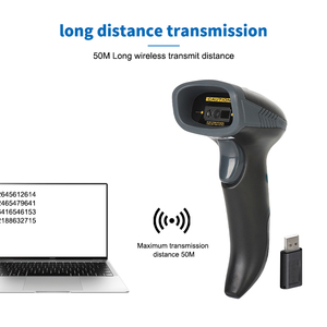 Escáner de código de barras 2d de mano, escáner de código de barras con diente azul <span class=keywords><strong>USB</strong></span>, mini escáner QR inalámbrico, 2 pulgadas, 2 unidades - Product Image 2