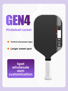 ไม้พายพิคเคิลบอลแบบมีแกนโฟม ผลิตจากคาร์บอนไฟเบอร์แบบกำหนดเอง พร้อมโลโก้ OEM ขึ้นรูปด้วยความร้อน ได้รับการรับรองจาก USAPA สำหรับผลิตภัณฑ์กีฬาและความบันเทิง - Product Image 5