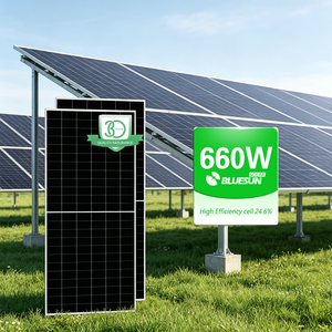 Panneaux solaires monocristallins photovoltaïques flexibles Bluesun à conversion d'énergie rapide, haute efficacité 24,6 %, 600, 640, 660 W - Product Image 1