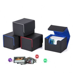 Boîte de collection de cartes en cuir à insertion latérale pour vente directe, boîte de rangement pour cartes de jeu, boîte de cartes Wanzhi - Product Image 2