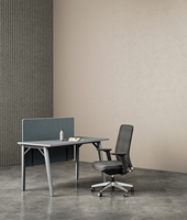 Fauteuil de direction gris en maille, best-seller, au design moderne, avec hauteur réglable et accoudoirs ajustables, idéal pour salon et bureau à domicile