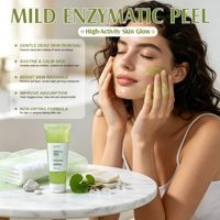 Gel exfoliant enzymatique à la Centella Asiatica BLIW Private Label 120g, nettoyant doux, blanchissant, hydratant, réparateur pour le soin de la peau