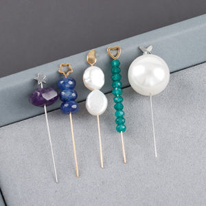 M1114 Mehrformige Kupfermetall-Nadeln in Gold- und Silberfarben für Damen-Schmuckherstellung Zubehör 10 Stück/Los - Product Image 2