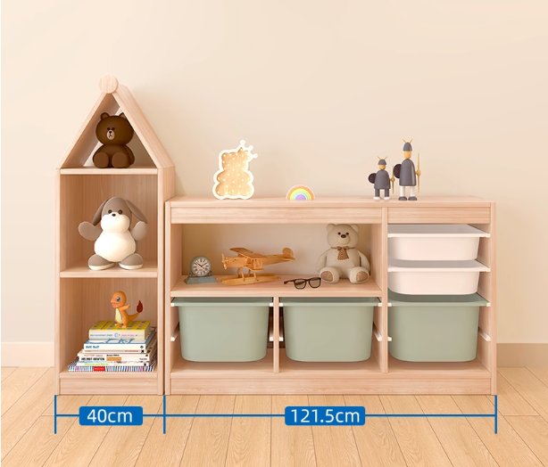 Piccola casa a due piani + cassettiera 3*4