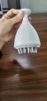 Masseur de tête sans fil, nettoyeur de cuir chevelu, brosse à cheveux électrique à lumière rouge, soin des cheveux, stimulation capillaire, relaxation, appareil de spa