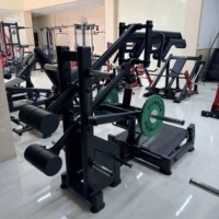 Machine à Squat Super Hack à Charge de Plaques 300kg, Robuste, Professionnelle, pour Entraînement des Jambes et des Fessiers en Salle de Sport, en Acier