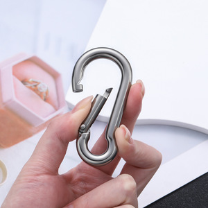 Carabiner Spring <b>Clip</b> | 304 Stainless Steel Snap <b>Hook</b> Clasp for DIY Bag Keychain Backpack Accessory - Product Image 4