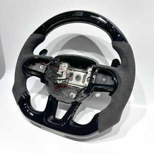 Volant sport noir brillant en Alcantara avec LED, vente directe d'usine, pour Dodge <span class=keywords><strong>Challenger</strong></span> Charger <span class=keywords><strong>RT</strong></span> Durango SRT - Product Image 4