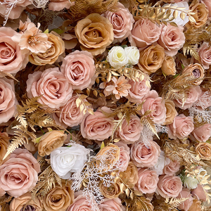 Mur de fleurs artificielles Offre Spéciale promise en gros pour toile de fond de décoration de mariage - Product Image 3