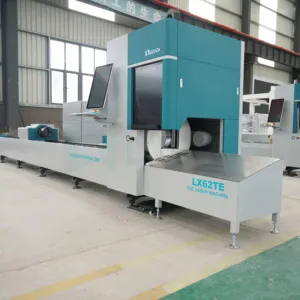 Lx produsen Laser pemotong, mesin pemotong tabung Laser 15 mm-350 mm h dan baja tahan karat 3d