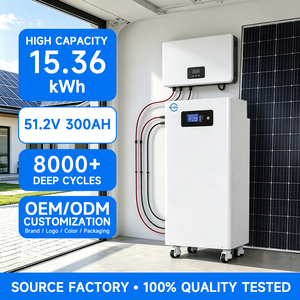 แบตเตอรี่ลิเธียมไลฟ์โป4 สำหรับใช้ในครัวเรือน KH 51.2V 300Ah 314Ah 15kwh 16kwh  พร้อมระบบ BMS อายุการใช้งานยาวนาน 8000+ รอบการใช้งาน สำหรับจัดเก็บพลังงานภายในบ้าน - Product Image 1