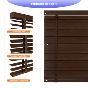 Persianas Venecianas <span class=keywords><strong>de</strong></span> Madera Ecológicas <span class=keywords><strong>de</strong></span> 2 Pulgadas con Control Remoto <span class=keywords><strong>de</strong></span> Luz Integrado para Hogar y Hotel - Product Image 2