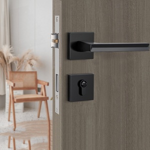 Poignée de porte de luxe au design moderne B9-2002, quincaillerie en alliage de zinc, serrure à cylindre à bon prix pour usage domestique, vente en gros d'usine - Product Image 5