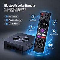 Boîtier TV H618, 2 Go de RAM, 16 Go de ROM, Android Smart SetTop Box, 4K Ultra HD, double bande 2,4 G 5G WiFi, télécommande vocale, lecteur multimédia