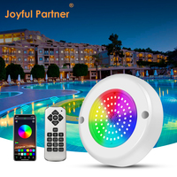 Luz de piscina LED Par56 ABS Control remoto WiFi/DMX512 a prueba de agua IP68 relleno de resina montada en superficie de la mejor opción