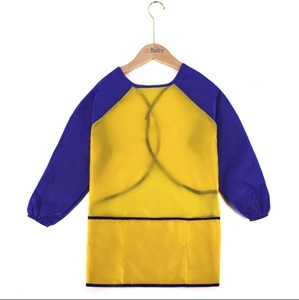 Bavoir d'art imperméable à manches longues réversible <span class=keywords><strong>pour</strong></span> enfants fournitures résistantes aux taches en gros - Product Image 4