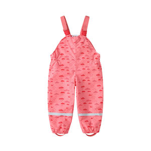 OEM Ensemble imperméable et pantalon à capuche et fermeture éclair 2 pièces pour filles avec motif 3D 100% polyester Vêtements décontractés pour enfants - Product Image 3