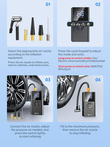 Новый 2000amp 3000a 4000a 5000amp 150psi Перемычка Портативный Power Bank 12v батарейный блок бустер компрессор воздушный насос автомобильный стартер - Product Image 5