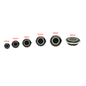 Customized 19mm 22mm Black Short Body Flattest 12mm 16mm Metal Momentary Waterproof 3V-6V Led <strong>Illuminated</strong> RGB <strong>Push</strong> <strong>Button</strong> Switch - Product Image 2