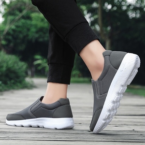 HO, venta al por mayor, zapatos para caminar informales antideslizantes para hombres, parte superior de punto de estilo alto con punta nueva para los ancianos para invierno y primavera - Product Image 5