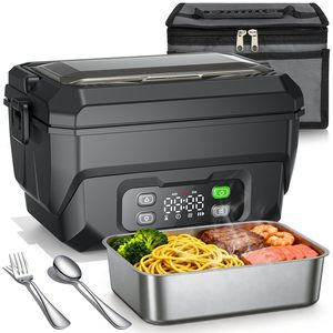Bencircle E07 Cordless Heated Lunch Box 1.5L Portable Electric Food <b>Warmer</b> with 22500mAh Battery, Stainless Steel Container - Product Image 1