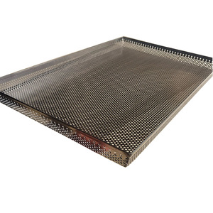 Grille de séchage perforée en acier inoxydable 304 résistante aux hautes températures 400x600cm <span class=keywords><strong>pour</strong></span> boulangerie, égouttoir à <span class=keywords><strong>huile</strong></span> de friture, refroidissement - Product Image 4