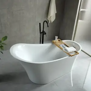 Bathtubs Freestanding White Acrylic Bathtub Price For Hotel Villa Bathroom Use White Baths