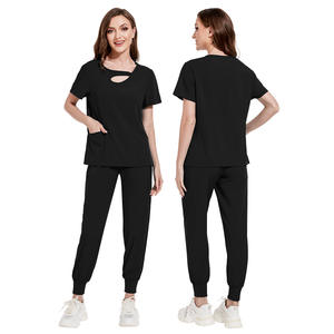 42070 conjuntos de uniformes exfoliantes elásticos con escote vacío a la moda <span class=keywords><strong>2023</strong></span>, chándal para mujer, traje de Bikini ancho para mujer - Product Image 2