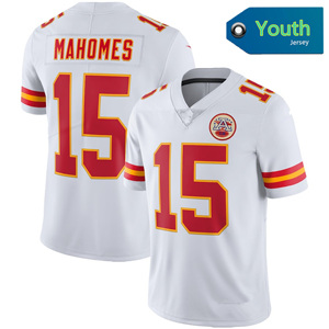 Maillots de football pour jeunes de Kansas City, 15 Patrick Mahomes, 87 Travis Kelce, 10 Pacheco, maillot cousu édition limitée pour ENFANTS, rouge - Product Image 3