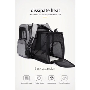 BSCI Factory Hot Selling Travel Weekend Expandable Pet <b>Carrier</b> <b>Backpack</b> Oxford Cute <b>Cat</b> <b>Backpacks</b> - Product Image 2