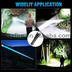 Torcia elettrica a LED di alta qualità con schermo di visualizzazione di potenza estremamente luminoso 5 modalità impermeabile con Zoom telescopico per campeggio all'aperto - Product Image 6