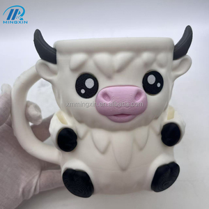 Vente flash : Gobelet à crème glacée en forme <span class=keywords><strong>de</strong></span> <span class=keywords><strong>vache</strong></span> des Highlands en impression 3D avec tiroirs, gobelets à crème glacée <span class=keywords><strong>de</strong></span> dessin animé pour enfants - Product Image 6