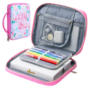 Bolsa Grande para Biblia con Asa, Accesorios para Estudio Bíblico para Niños, Estuche Multifuncional para Transportar Libros, Funda para Biblia de Iglesia - Product Image 2