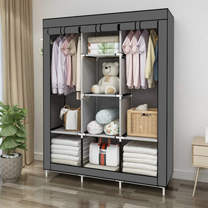 Armoire <span class=keywords><strong>de</strong></span> rangement pour vêtements, anti-poussière, simple, pour chambre à coucher - Product Image 2