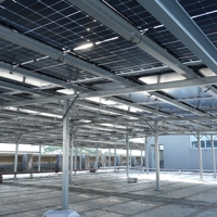 Supports de montage solaires BIPV modulaires étanches pour solutions extérieures, assemblage par boulons, installation rapide, pour abris de voiture et fermes