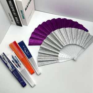 Abanico de Mano Plegable de Plástico PP con Logotipo Personalizado, Abanico Brillante para Fiestas, Festivales, Bodas y Decoración - Product Image 6