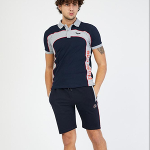 ล่าสุดการออกแบบใหม่โลโก้ที่กำหนดเองที่มีคุณภาพสูงผ้าฝ้าย100% ราคาถูกขายส่งสีดำหนึ่งกลุ่มของคุณฟุตบอล Tracksuit - Product Image 1